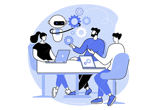 Business automation illustration
